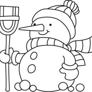 Coloriage Bonhomme De Neige Coloriages De Noel