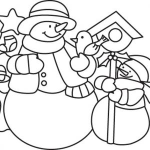 Coloriage Bonhomme De Neige Coloriages De Noel