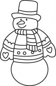 Coloriage Bonhomme De Neige Coloriages De Noel