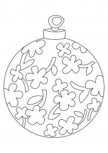 Coloriage Boule De Noel Tous Les Dessins De Tete A Modeler