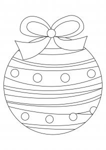 Boule De Noël 1 à Colorier