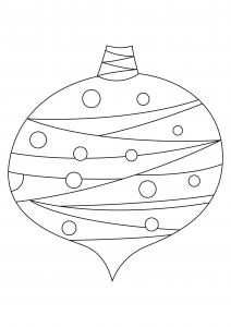 Coloriage Boule De Noël Tous Les Dessins De Tête à Modeler