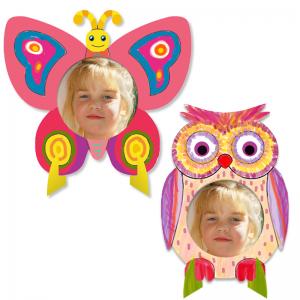 Cadre photo papillon, hibou, coccinelle, fleur