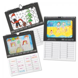 Calendrier à décorer, calendrier personnalisable