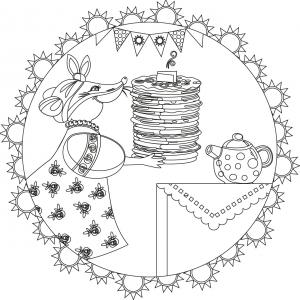 Coloriage Chandeleur Dessins De Crepes Avec Tete A Modeler