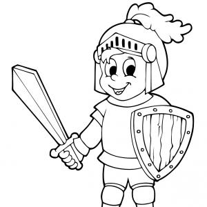 Coloriages Chevaliers Dessins De Chevaliers A Colorier Tete A Modeler