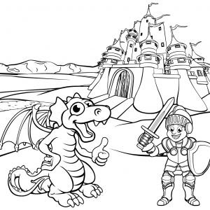 Coloriages Chevaliers Dessins De Chevaliers A Colorier Tete A Modeler