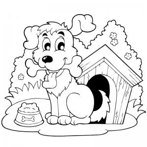 Coloriage Chien Et Dessin De Chien Avec Tete A Modeler