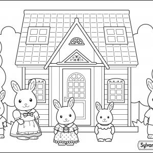 Coloriage A Imprimer Sylvanian Families