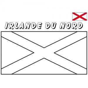 Coloriage du drapeau de l’Irlande du Nord