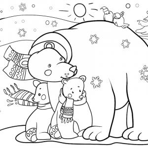 Coloriages d'ours polaires  des dessins à imprimer gratuitement  Tête