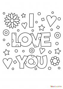 Coloriages Love Coloriages Autour Du Mot Love