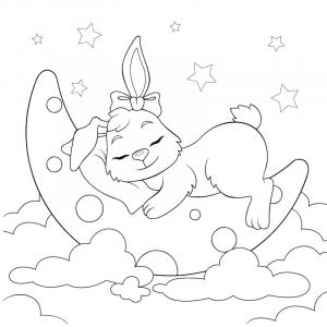 Coloriages De Lapin A Imprimer Gratuitement Avec Tete A Modeler