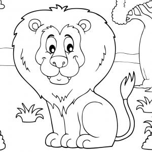 Coloriages Des Lions Et Des Lionnes Tete A Modeler