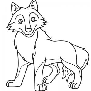 Coloriage De Loup Sur Tete A Modeler