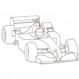 Coloriage Voiture De Course Tete A Modeler