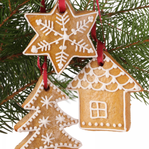 D&eacute;corations de No&euml;l en pain d'&eacute;pices