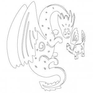 Coloriage Dragon Coloriage Dragon Imaginaires Sur Tete A Modeler