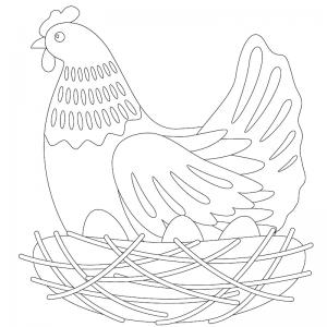 Dessin Poule Tous Nos Coloriages De Poules Avec Tete A Modeler