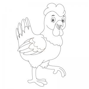 Dessin Poule Tous Nos Coloriages De Poules Avec Tete A Modeler