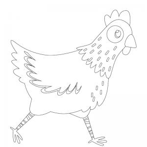 Dessin Poule Tous Nos Coloriages De Poules Avec Tete A Modeler