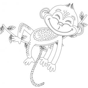 Dessin Singe Tous Nos Coloriages De Singes Tete A Modeler