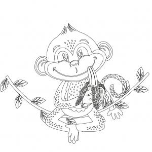 Dessin Singe Tous Nos Coloriages De Singes Tete A Modeler