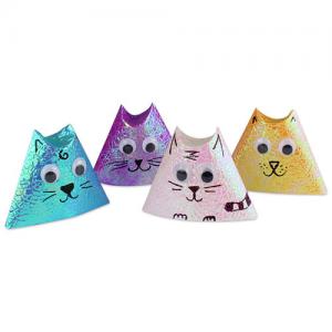 S'initier à l'origami avec des jolis petits chats à paillettes