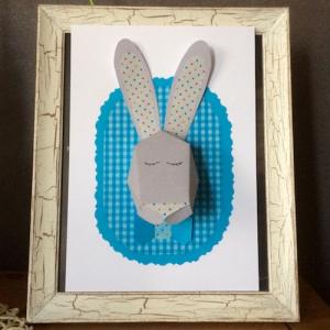 DIY - Réaliser un cadre trophée de monsieur et madame lapin grâce à notre printable