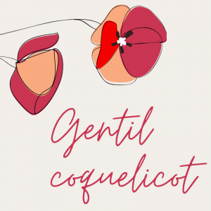 Gentil coquelicot. Paroles et partition de la chanson à coller par l'enfant dans un cahier de chants.