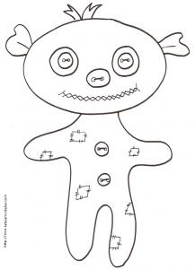 Coloriage d'un animal patchwork 2