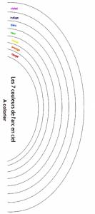 coloriage d'un ar-en-ciel 