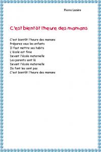 c'est bientôt l'heure des mamans