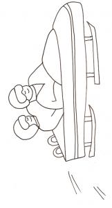 Coloriage bobsleigh