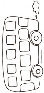 Coloriages sur les bus, cars et autobus