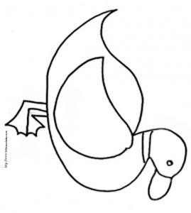 coloriage d'un canard