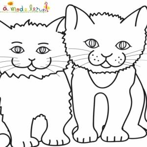Coloriages Sur Les Chats De Toutes Sortes Coloriage Chat Tete A Modeler
