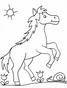 Coloriage Cheval Imprimez Votre Dessin De Cheval Avec Tete A Modeler