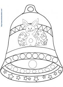 Cloche De Paques Dessin Tous Les Coloriages De Tete A Modeler