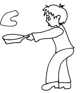 Coloriage Chandeleur Dessins De Crepes Avec Tete A Modeler