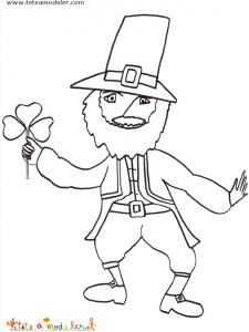 Coloriage Leprechaun de saint patrick