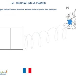 Coloriage du drapeau francais