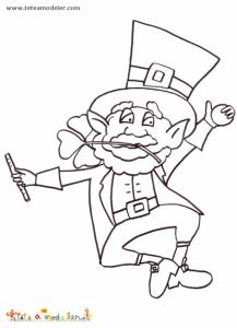 Coloriage leprechaun