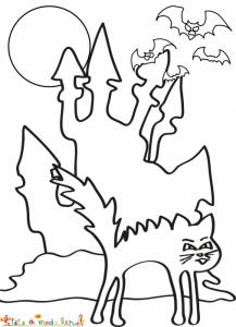 Coloriage Maison Hantee A Imprimer Avec Tete A Modeler