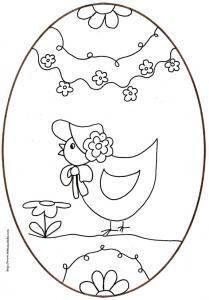 Coloriages Poussins Et Coloriages De Poules De Pâques