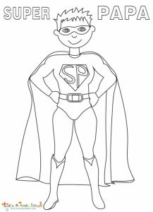 Coloriage de Super Papa