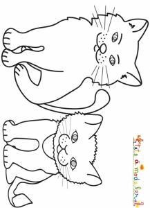 Coloriages Sur Les Chats De Toutes Sortes Coloriage Chat Tete A Modeler