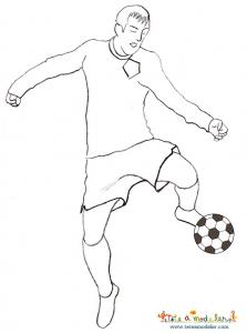 Coloriage Des Footballeurs Coloriage Football