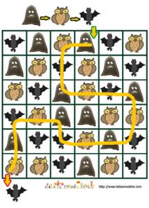 Solution du jeu de suite logique : monstres de la nuits