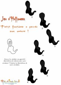 Jeu d'ombre du petit fantome